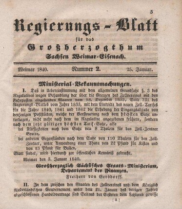 Nr. 2 : 25. Januar 1840
