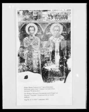 Zyklus von männlichen Heiligen — Die Heiligen Johannes Chrysostomos und Gregor von Nazianz