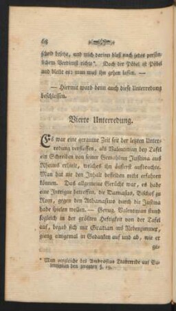 Vierte Unterredung