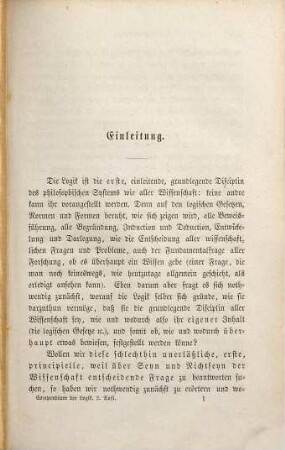 Compendium der Logik : zum Selbstunterricht und zur Benutzung für Vorträge auf Universitäten und Gymnasien