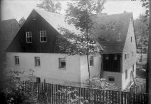 Rückseite des Wohnhauses (heute Teucher Gerhard)