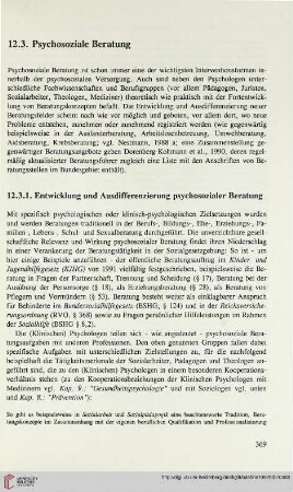 12.3. Psychosoziale Beratung