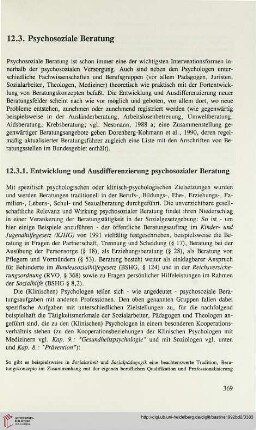 12.3. Psychosoziale Beratung