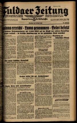 Ausgabe vom Dienstag, den 22. April 1941.