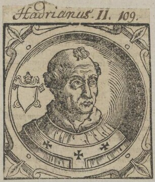Bildnis von Papst Hadrianus II.