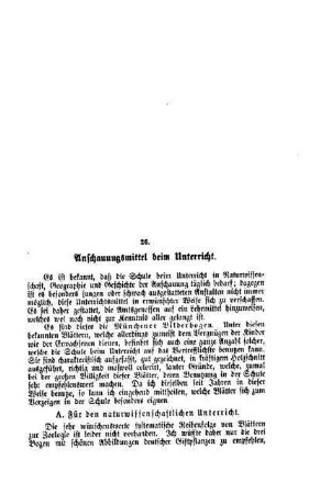 Anschauungsmittel beim Unterricht