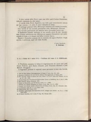 N. 11. - Seduta del 9 marzo 1879.