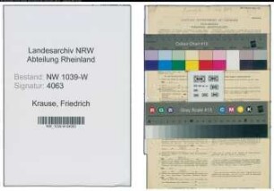 Entnazifizierung Friedrich Krause , geb. 18.09.1881 (Zollsekretaer)