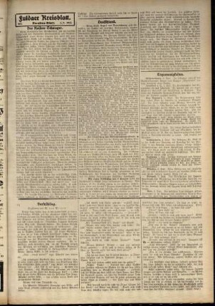 Zweite Ausgabe vom Mittwoch, den 03. September 1913.