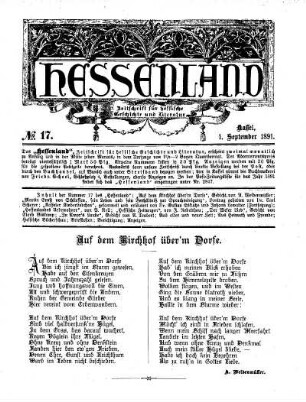 No. 17, 1. September 1891
