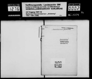 Oppenheimer, Heinrich, Erben Stefan Oppenheimer in Mannheim Vertrag mit der Stadt Mannheim