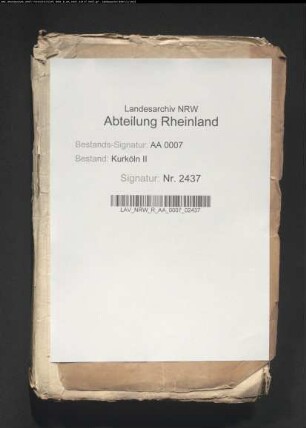 Abschriften von Urkunden, Heiratsverträgen, Erbteilungen Denkschriften betr. die Herrschaft Odenkirchen