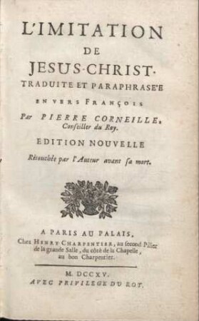 L´Imitation de Jesus-Christ