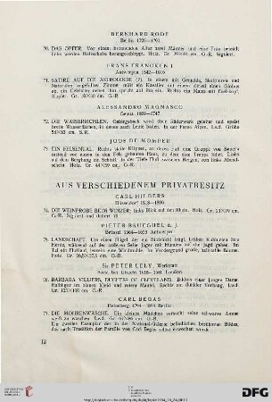 Aus verschiedenem Privatbesitz (Nr. 74-97)