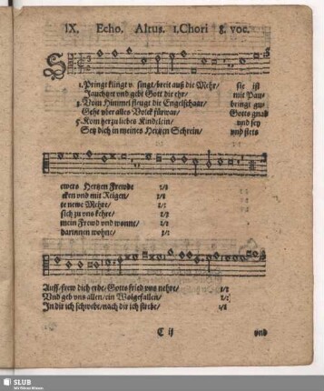 IX. Springt klingt und singt breit aus die Mär