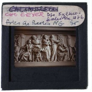 Berlin, Alte Nationalgalerie,Geyer, Kulturgeschichte : Fries im Treppenhaus der Neuen Nationalgalerie