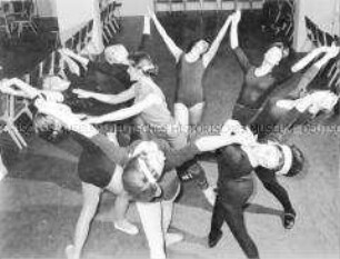 Ballettprobe im Haus des Lehrers in Berlin (Ost)