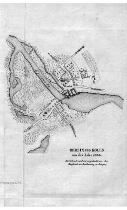 Karte: Berlin und Kölln um das Jahr 1000