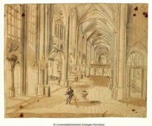 Inneres einer gotischen Kirche