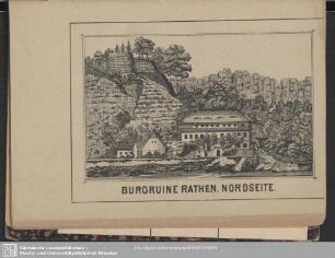 Burgruine Rathen. Nordseite