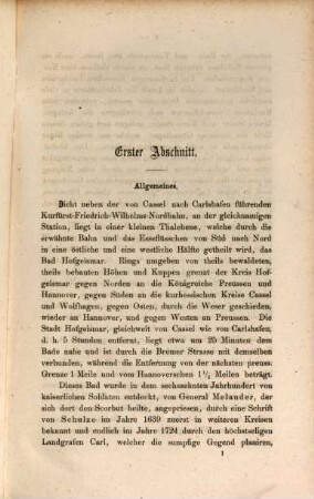 Bad Hofgeismar : Physikalisch-chemisch und medicinisch dargestellt