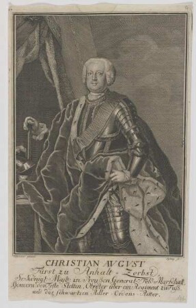 Bildnis des Christian Avgvst zu Anhalt-Zerbst