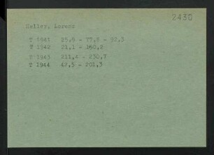 Heller, Lorenz