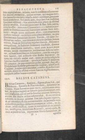 LXIV. Baldus Cataneus.