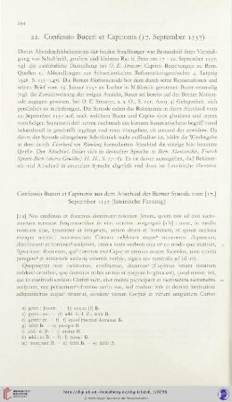 22. Confessio Buceri et Capitonis (17. September 1537)