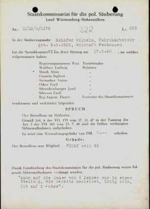 Schäfer, Wilhelm