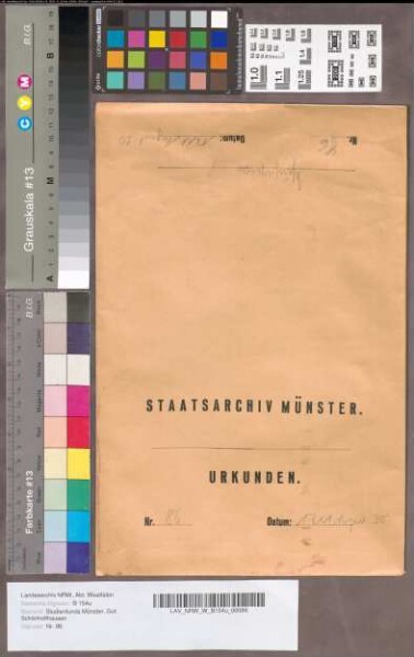 Papst Clemens (Clemens XI. Papst (1700-1721)) übermittelt dem Domkapitel in Hildesheim durch Magister Franziskus Columninus seinen Gruß und verleiht aufgrund des ihm im päpstlichen Monat zustehenden Besetzungsrechts Johann Friedrich Adolf von Hörde (Johann Friedrich Adolf von Hörde(+ 1761), Weihbischof von Osnabrück (1719-1761)(Schönholthausen. Ein altes Pfarrdorf ..., S. 480-482)) ein Kanonikat im Domkapitel. Unterschriften: B. de Bernardinis, I. Piccionus, Ph. Capellus. (tertio calendas Septembris).