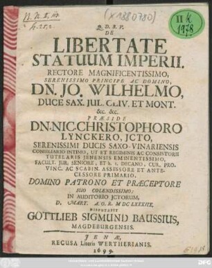 De Libertate Statuum Imperii