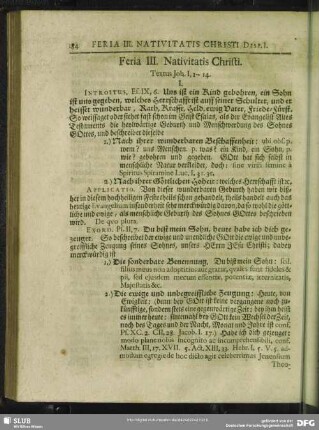 Feria III. Nativitatis Christi. Textus Joh. I, 1 - 14.