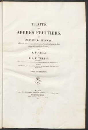 T. 4: Traité Des Arbres Fruitiers