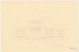 Stadttheater, Bremerhaven: Westansicht 1:100