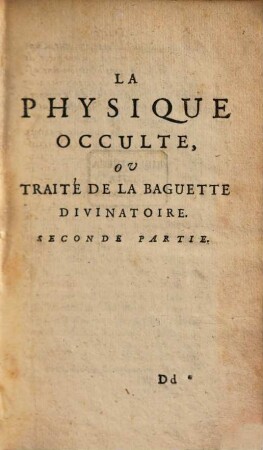 La Physique occulte. 2