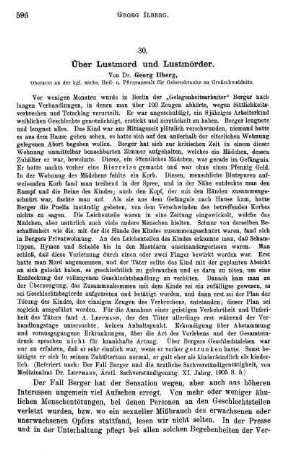 596-622, Über Lustmord und Lustmörder