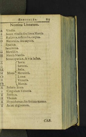 Nomina Linearum.