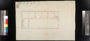 Grundriss für die Umbauplanung zur katholischen Hofkapelle [Variante 11:5 Achsen]