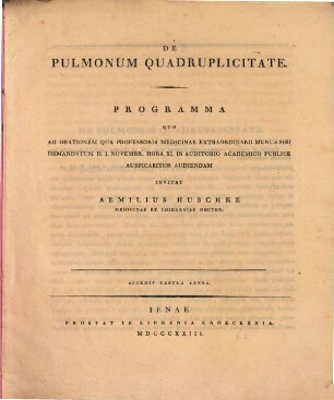 De pulmonum quadruplicitate