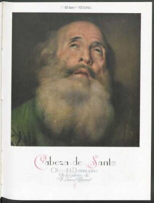 "Cabeza de Santo", óleo