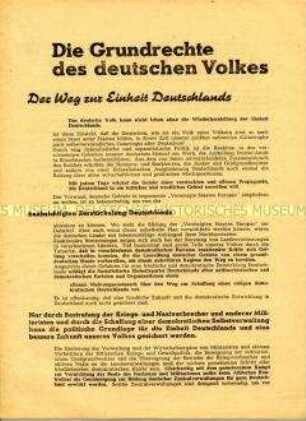 Grundsatzdokument der SED zur Frage der deutschen Einheit