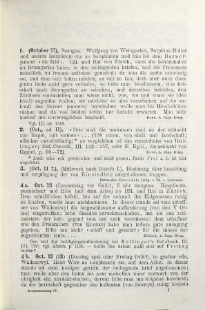 Actensammlung zur Schweizerischen Reformationsgeschichte in den Jahren 1521-1532 im Anschluss an die gleichzeitigen eidgenossischen Abschiede, 4. 1531, Oct. 11 - 1532, Dec.