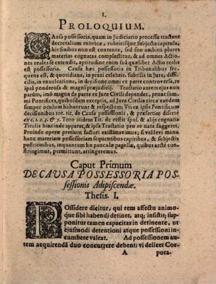 Disputatio Iuridica De Causa Possessoria