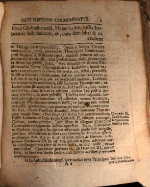 D. Conradi Friderici Reinhardi Commentatio, in qua fabula de Ludovici II. Thuringiae comitis ex arce Gibichensteinensi saltu, indeque tributo ipsi cognomento Salii, vulgo des Springers, refellitur