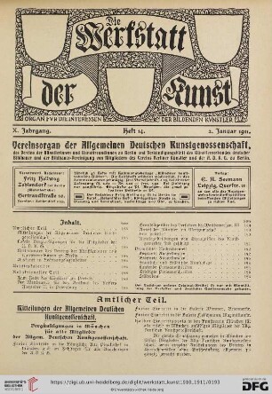 Heft 14 (2. Januar 1911)