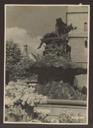 Donopbrunnen 1932. Detmold. Marktplatz