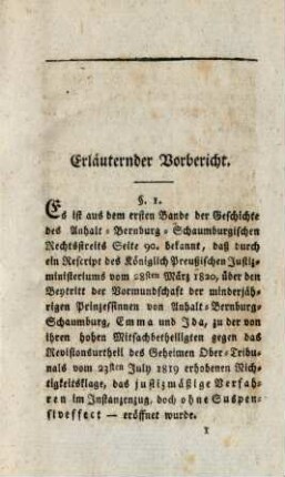 Erlaeuternder Vorbericht