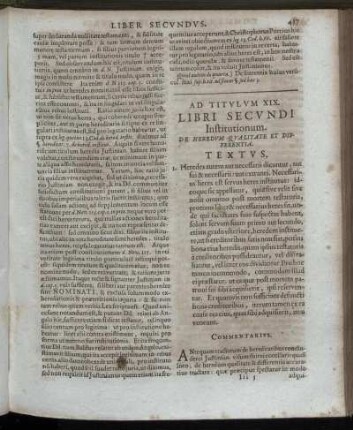 Ad Titulum XIX. - Ad Titulum XX.