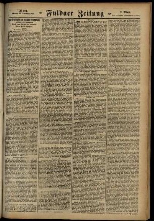 Zweite Ausgabe vom Montag, den 26. November 1917.